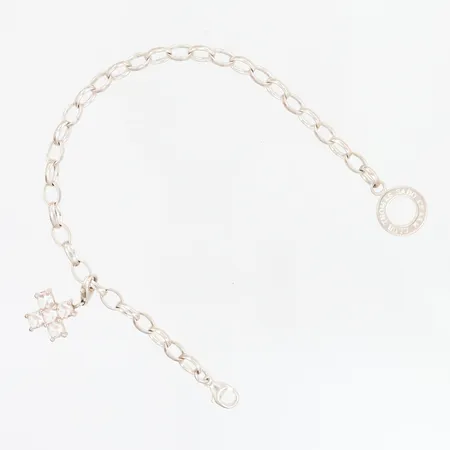 Armband med en berlock Thomas Sabo 19cm, bredd: 5mm, silver 925/1000 Vikt: 10,6 g