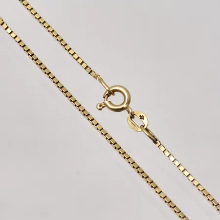 Kedja 50,5cm, Venezia, bredd 1mm, Balestra, 18K guld, 4,35g.
