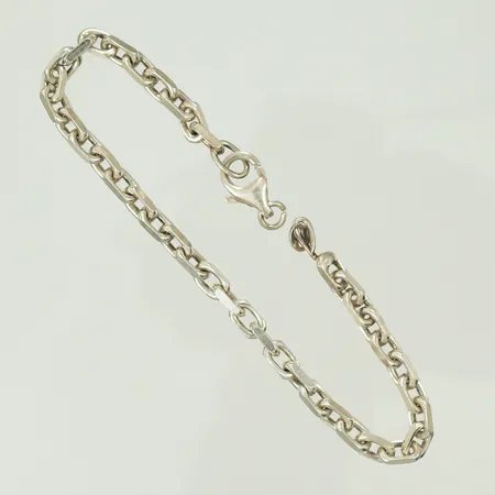 Armband ankar, 19,5cm, bredd 4mm, defekt lås, Silver 925/1000 Vikt: 10,2 g
