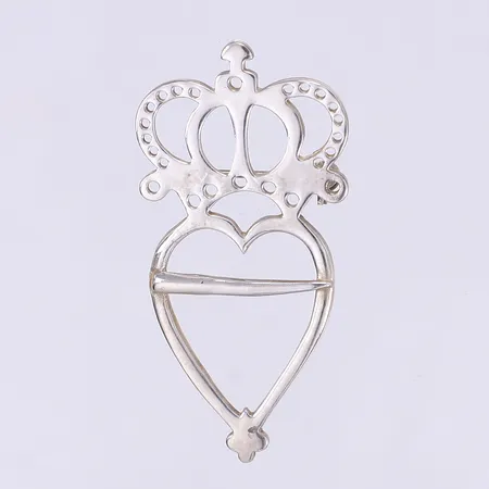 Brosch dräktsmycke längd 55mm bredd 28mm silver 925/1000 Vikt: 8,6 g