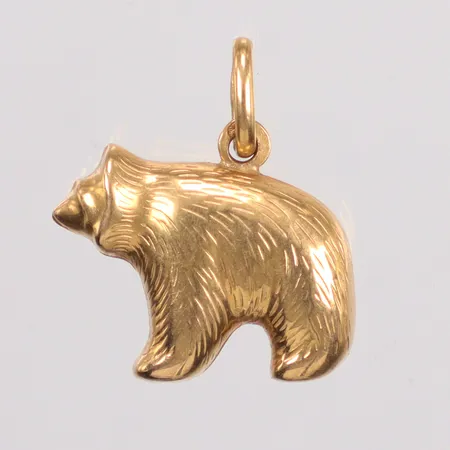 Hänge björn längd 2,2cm bredd 18,5mm 18K Vikt: 1,9 g