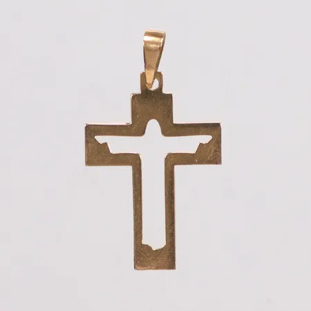 Hänge kors ca 27,5 x 15,4mm 18K Vikt: 0,7 g