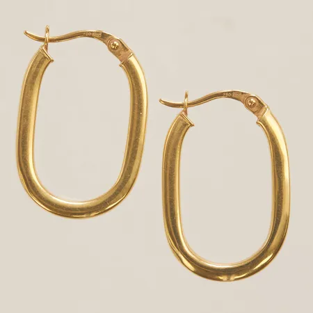Örhängen 2,3x1,5cm, GHA, 18K Vikt: 1,7 g