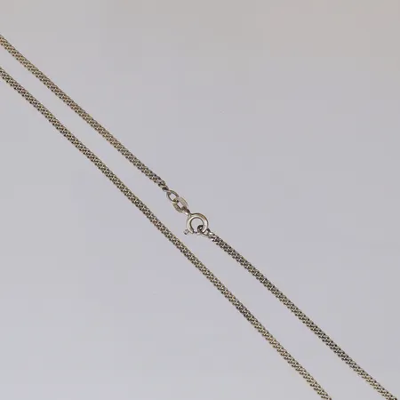 Kedja, Pansar, längs 36cm, bredd 2mm, Balestra, 925/1000 silver Vikt: 4,6 g