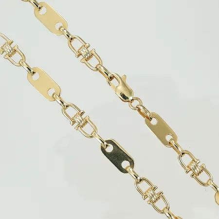 Halskedja, 51,5cm,  bredd 6,1mm, 14K  Vikt: 24,1 g
