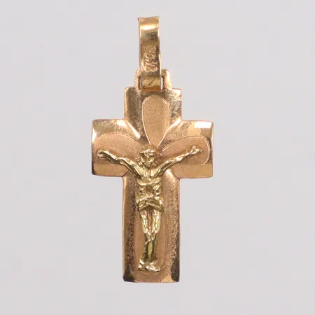 Hänge krucifix ca 27x12mm, 18K Vikt: 1,9 g