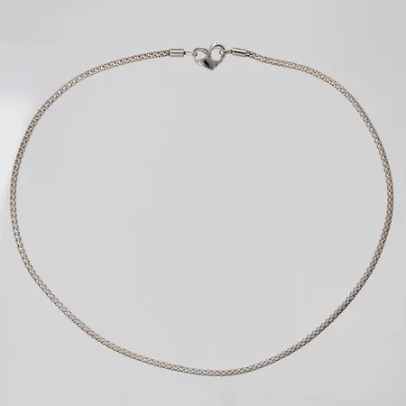 Collier längd ca 46,5cm bredd ca 3-12mm 925/1000 silver Vikt: 14,4 g
