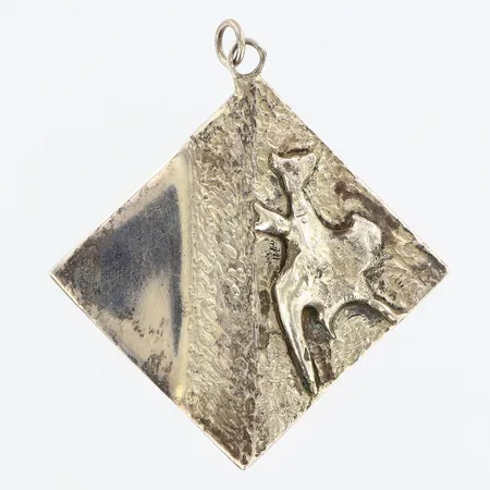 Hänge mönstrad 55x50mm, silver 925/1000 Vikt: 23,1 g