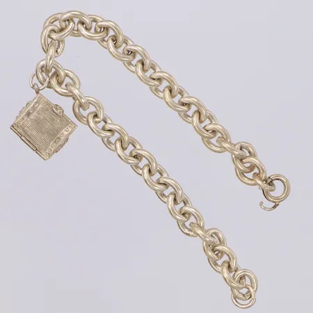 Armband, Ankar, längd 19cm, med berlock, defekt lås, 925/1000 silver Vikt: 31,2 g