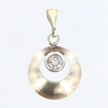 Hänge med sten 11x20mm, silver 835/1000 Vikt: 0,9 g