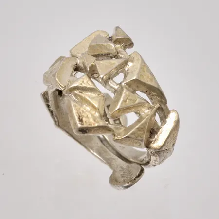 Ring stl:16½ bredd 5-17,5mm, öppen skena, Robbert, 1969, silver 830/1000, 9,04g.