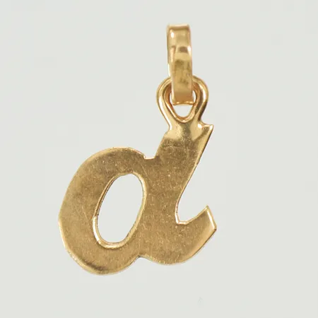 Hänge bokstav D, 15x8mm inklusive hängöglan 18K Vikt: 0,4 g