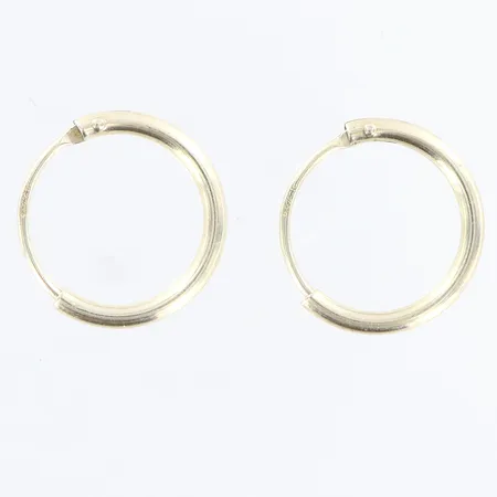 Örhängen creoler Ø13mm, bredd: 0,5-1,5mm, silver 925/1000 Vikt: 0,5 g