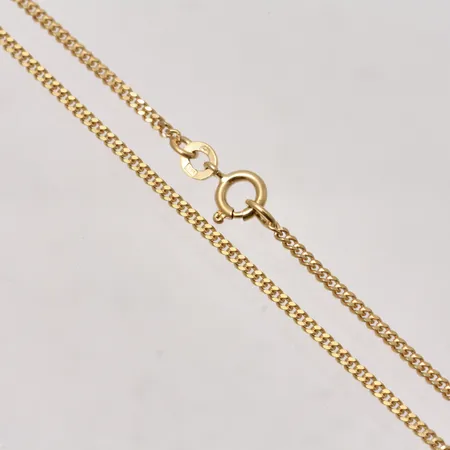 Kedja 43cm Pansar, bredd 1,7mm, importstämplad, 18K, 5g.