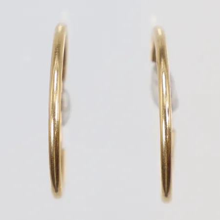 Ett par Örhängen creoler Ø21mm bredd 1mm 18K Vikt: 1,1 g
