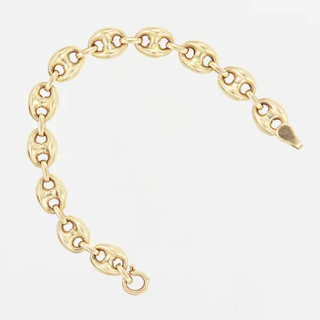 Armband 13,5cm, bredd: 8mm, defekt lås, 18K Vikt: 7,1 g