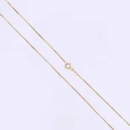 Halskedja Rävsvans längd 45,5cm, bredd 1mm 18K Vikt: 2 g