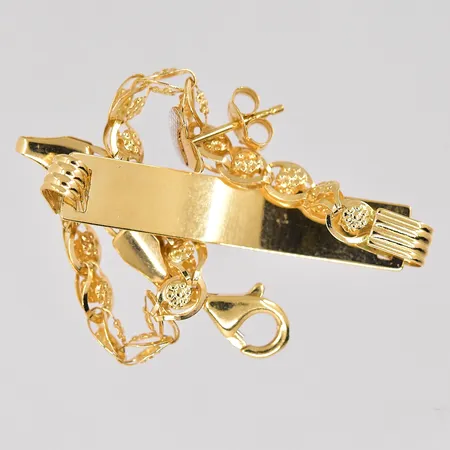 Diverse defekt guld gravyr 18K Vikt: 3,1 g