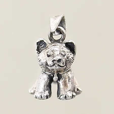 Hänge hund 20x11mm silver 925/1000 Vikt: 2,8 g