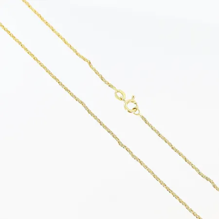 Kedja längd 44,5cm, bredd 1,2mm, skevheter, 18K Vikt: 3,8 g