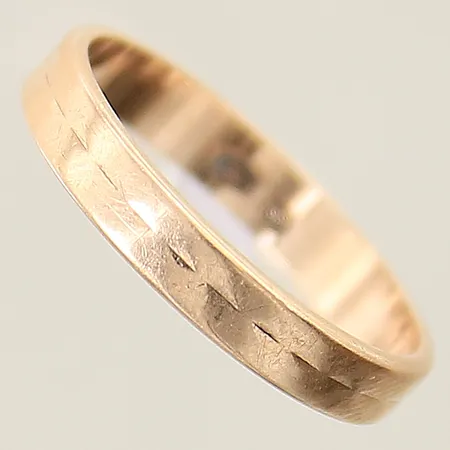 Ring stl: 17½, bredd 3,2mm 14K  Vikt: 2,3 g