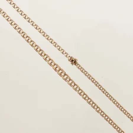 Collier doserad Bismarck längd 45cm, bredd 4,1-6,8mm 18K Vikt: 14,9 g