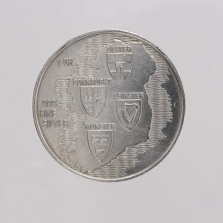 Minnesmynt St. Patrick Silver Round, myntkapsel silver 999/1000 Vikt: 31,2 g