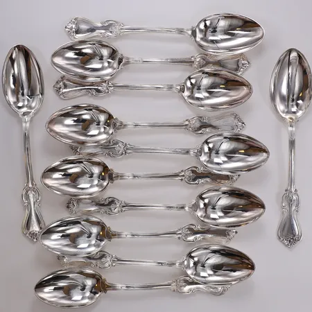 12 Bordsskedar Olga längd ca 18cm, GAB silver 830/1000 Vikt: 577,7 g