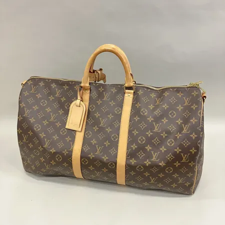 Väska Louis Vuitton Keepall 55 bandouliere, monogram canvas, M41414, datumkod MB2165, nycklar samt lås, bruksslitage, kvitto Birger Jarlsgatan 17/10-15 Skickas med postpaket.