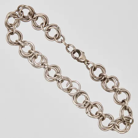 Armband längd 16-17cm bredd ca9mm, 925/1000 silver Vikt: 11,8 g