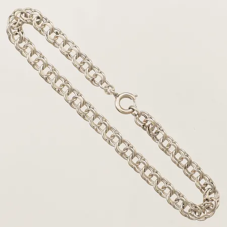 Armband Bismarck längd 18,5cm, bredd 5,2mm, silver 830/1000 Vikt: 5,4 g