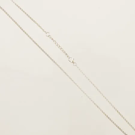 Kedja Ärtlänk längd 41,5cm-44,5cm bredd 1,8mm silver 925/1000  Vikt: 3,8 g