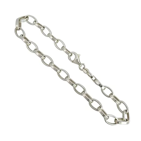 Armband i silver 925/1000, Guldfynd - GHA, längd 19,0 cm, bredd 5 mm, fint skick Vikt: 8,3 g