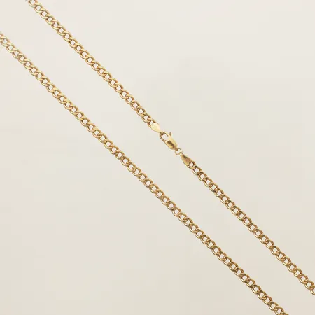 Kedja Pansar längd 50cm, bredd 3,7mm, GHA 18K Vikt: 7,5 g