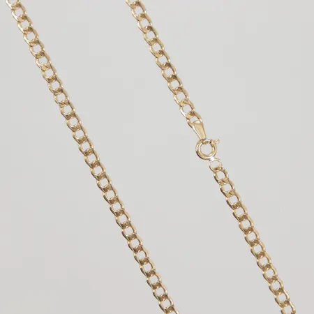 Kedja Pansar 59,5cm, bredd 3,3mm, ihålig, 18K,  Vikt: 5,5 g