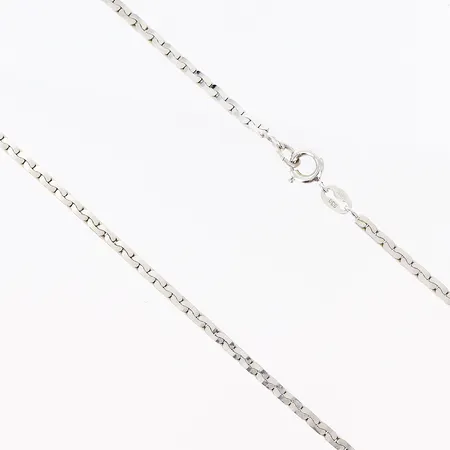 Collier längd 38,5cm, bredd 2mm, silver 830/1000 Vikt: 9,5 g