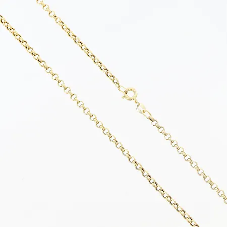 Kedja ärtlänk längd 42,5cm, bredd 2,5mm, 18K Vikt: 2,7 g