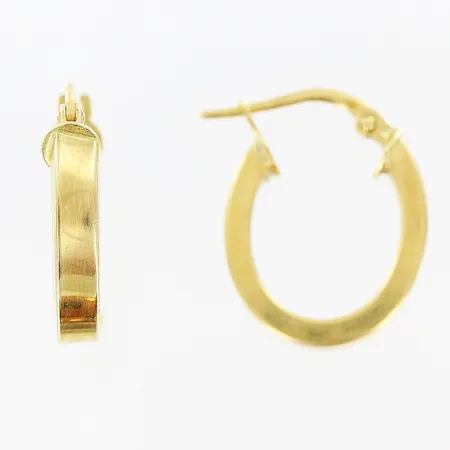 Örhängen 13x3mm små tilltryckningar, 18K Vikt: 1,8 g
