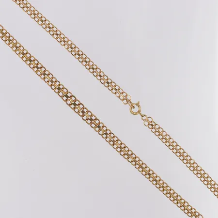 Collier doserad X-länk längd 45,5cm, bredd 5-5,7mm 18K Vikt: 12,1 g