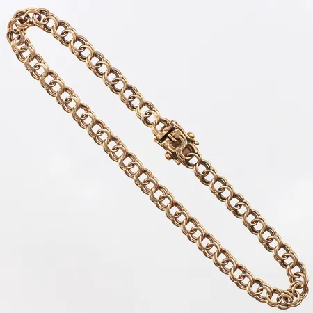 Armband Bismarck, längd 19cm, bredd 4,4mm, 18K. Vikt: 7,1 g