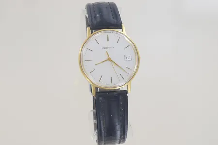 Herrur Certina, graverad/krona saknas repigt glas 18K
