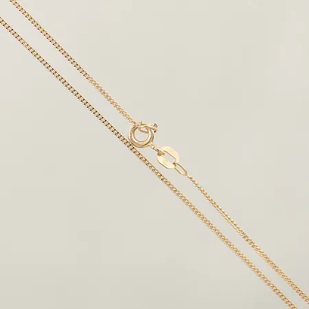 Kedja pansar ca 38cm bredd 1mm 18K Vikt: 2 g