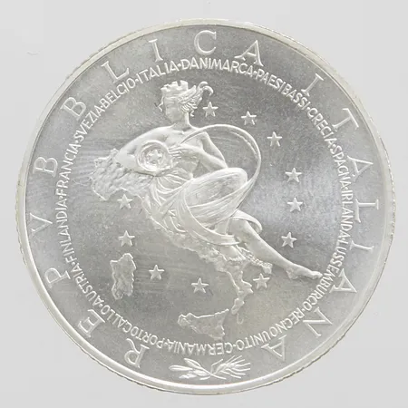 Mynt 10 euro Italien, 2003, Ø34mm, silver 999/1000 Vikt: 22 g