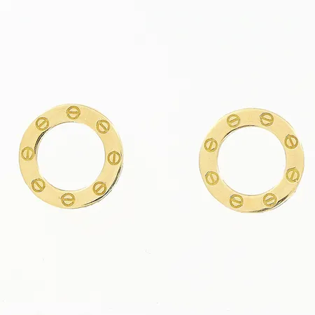 Örhängen rund design Ø14mm, OBS! Ej märkesdesign, saknar stopp, 18K Vikt: 1,3 g