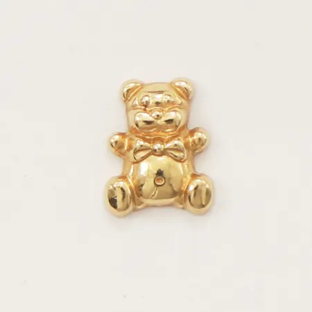 Udda örhänge nalle, längd 7mm bredd 5,6mm 18K Vikt: 0,3 g