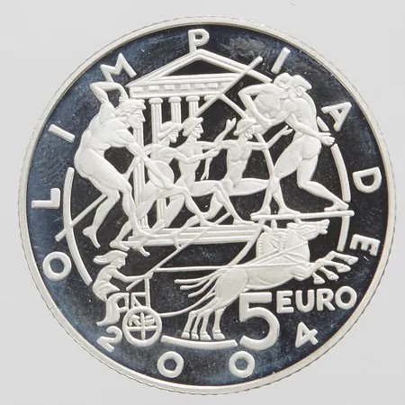 Mynt 5 euro San Marino, 2003, Ø32mm, silver 999/1000 Vikt: 18 g