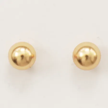 Ett par örhängen Ø5mm 18K  Vikt: 0,6 g