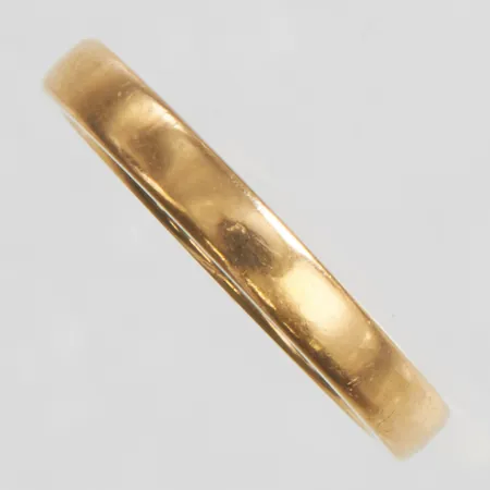 Slät ring stl:16¾, bredd: 2,8mm, Schalins, svenska stämplar, personlig gravyr, 18K Vikt: 4,6 g