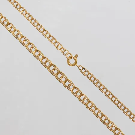 Collier Bismarck doserad längd: 44,2cm, bredd: 3,8-5mm, 18K  Vikt: 9,8 g
