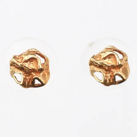 Örhängen, Ø7mm, saknar snurrebuss, 18K. Vikt: 1,2 g